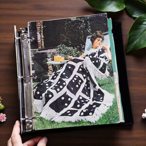 Vintage Crochet & Knitting Pattern Binder 1940s–70s Afghans Baby Lace Crafts